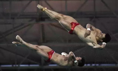 男子双人10米跳水